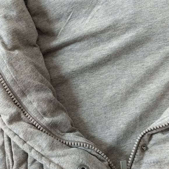 BCBG Grey Melange Hooded Puffer Vest - Picture 9 of 11